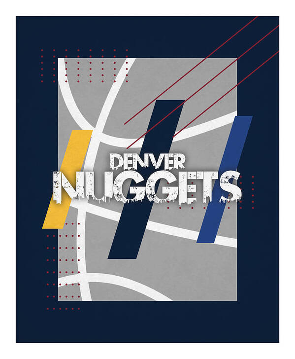 Denver Nuggets Retro Shirt T-Shirt by Joe Hamilton - Fine Art America