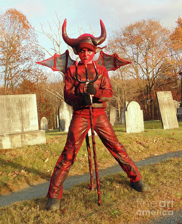 Halloween Poster featuring the photograph Devil Costume 2 by Amy E Fraser