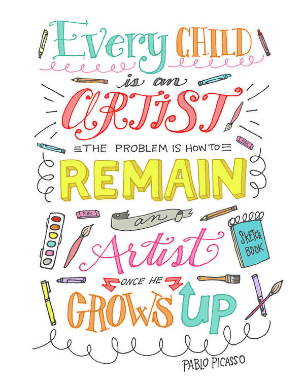 Every Child Is An Artist by Elizabeth - Pixels