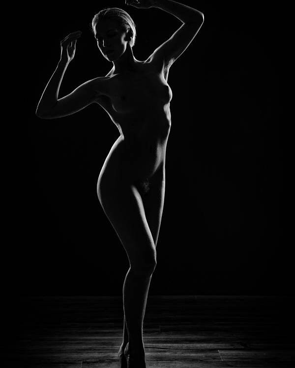 Fine Art Nude Poster featuring the photograph Express by Luc Stalmans