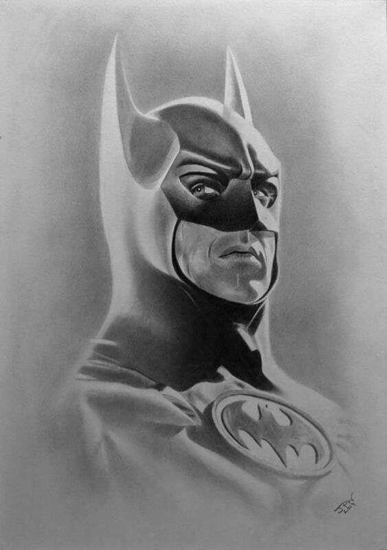 Vintage Original 1970s Batman Poster Cartoon Face Drawing Superhero Comic  Hero  eBay