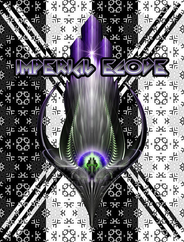 Mirror Poster featuring the digital art Imperial Ecode Color by Rolando Burbon
