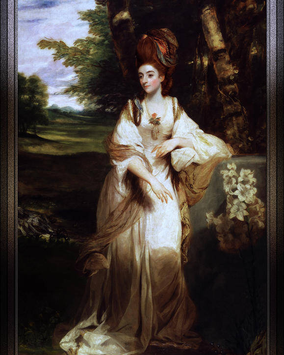 Lady Bampfylde Poster featuring the painting Lady Bampfylde by Joshua Reynolds by Rolando Burbon