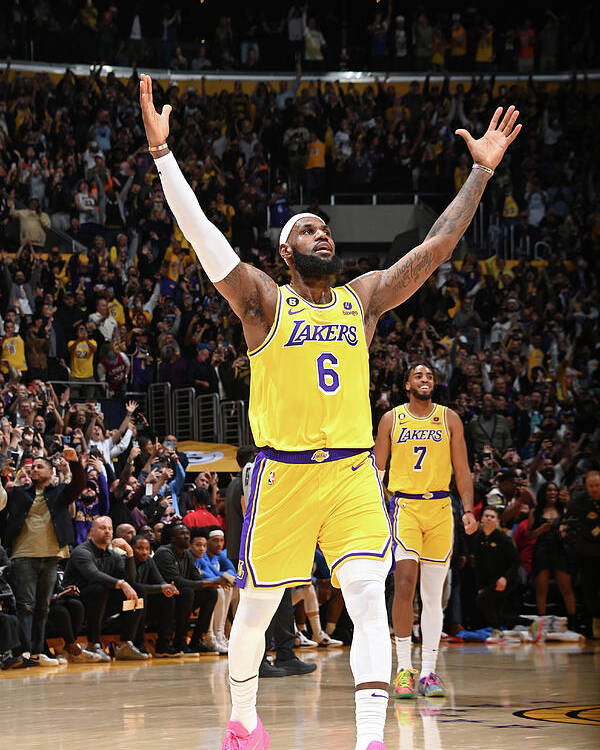 Lebron James Breaks All-time Scoring Record Poster by Andrew D. Bernstein -  NBA Photo Store