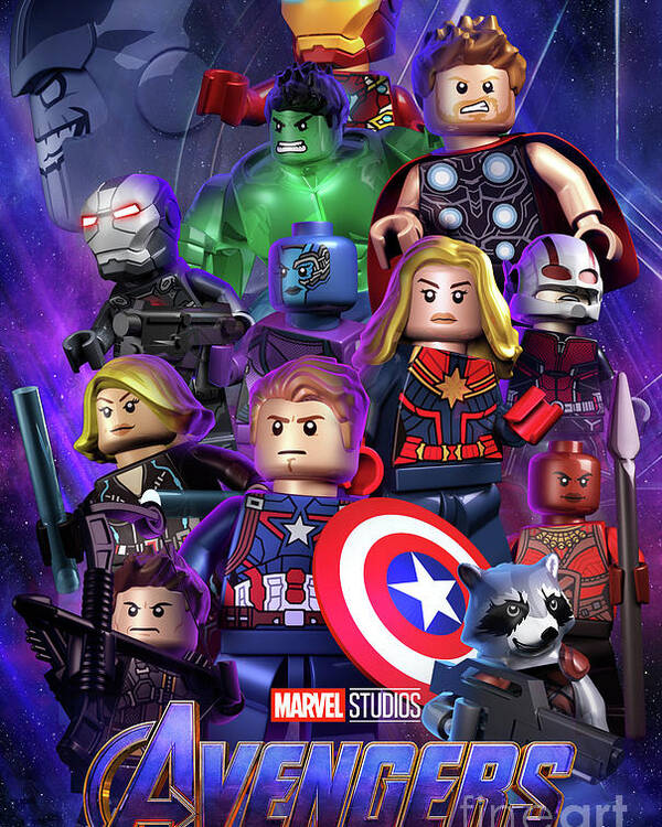 Lego Avengers Endgame Poster by Napolitan - Fine Art America