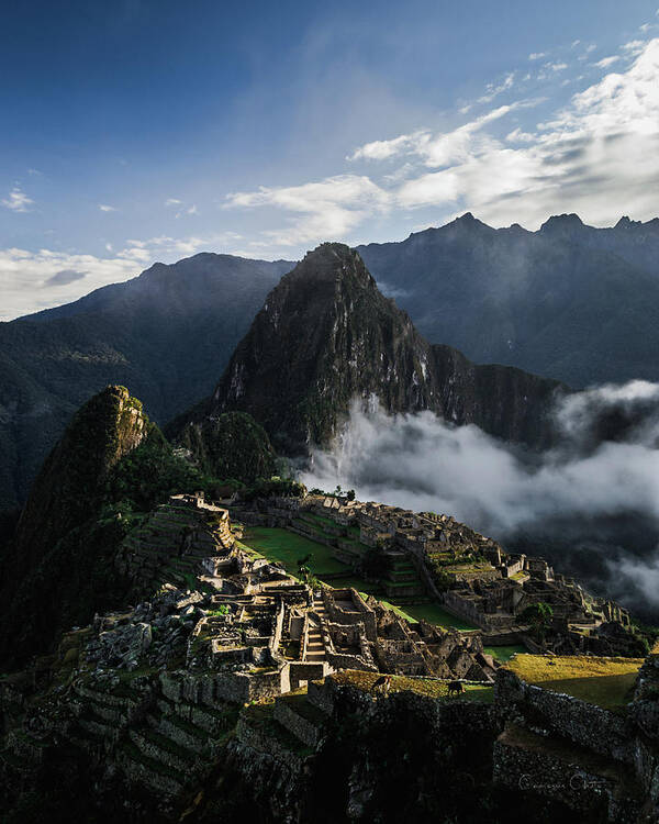 Cameron Chute Poster featuring the photograph Machu Picchu by Cameron Chute