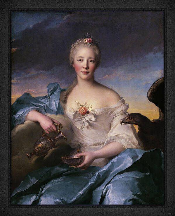 Madame Le Fèvre De Caumartin Poster featuring the painting Madame Le Fevre de Caumartin as Hebe by Jean-Marc Nattier by Rolando Burbon