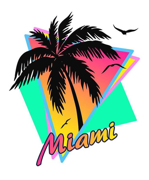 Miami Poster by Megan Miller Fine America