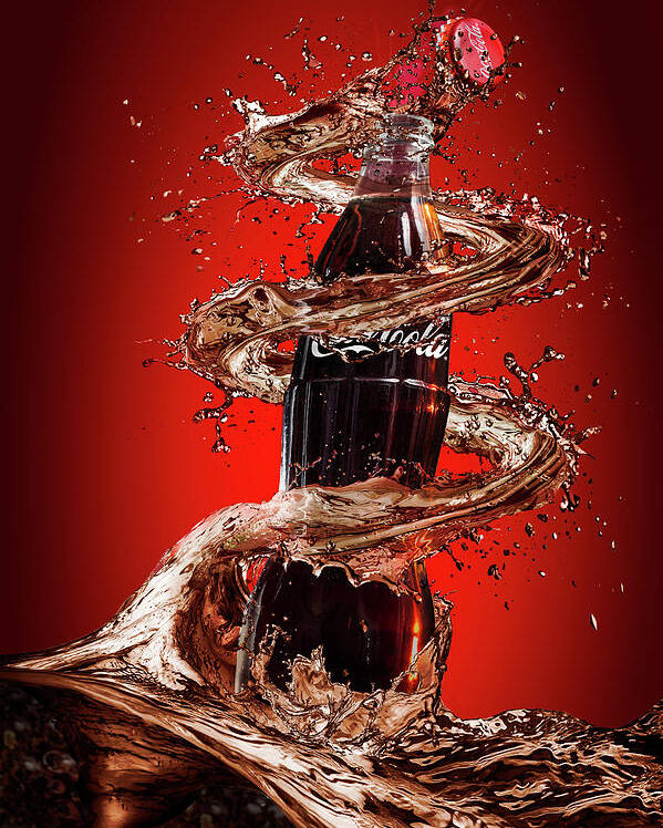 Cocacola Poster featuring the photograph Open Happiness by Isma Yunta