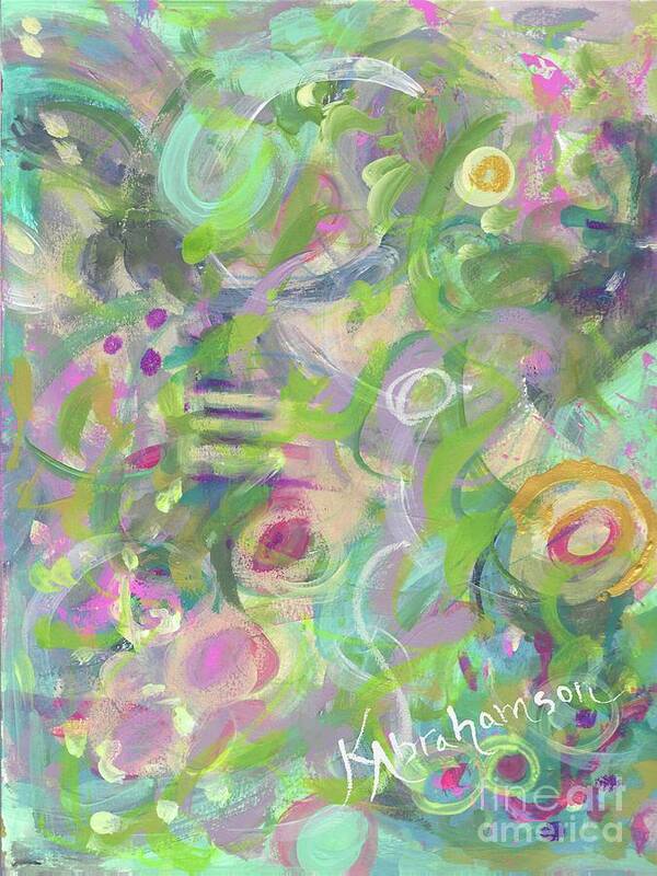 Spring Poster featuring the painting Printemps 4 by Kristen Abrahamson