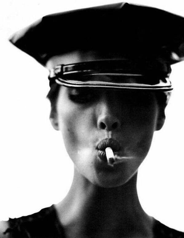 Helmut Newton-Christy Turlingtone-Smoking Hot Icons Poster by