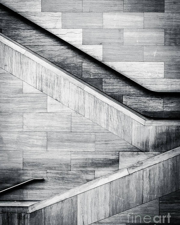 City Poster featuring the photograph Staircases In The National Museum by Jon Bilous