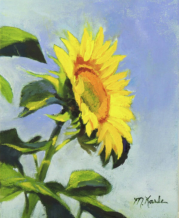 Flower Poster featuring the painting Sunflower by Marsha Karle