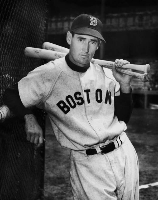 Ted Williams - Baseball Player Poster featuring the photograph Ted Williams by Fpg