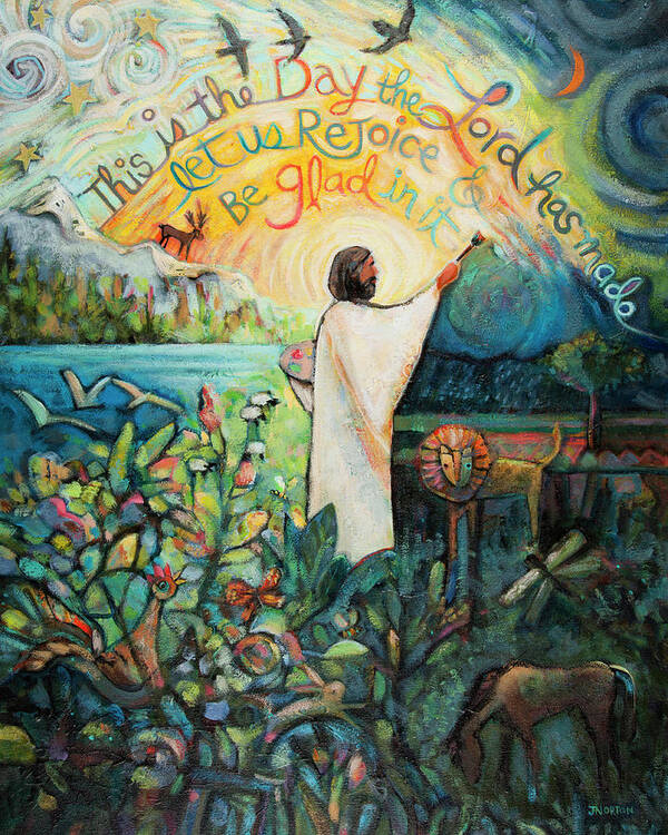 Jen Norton Poster featuring the painting This Is The Day the Lord Has Made by Jen Norton