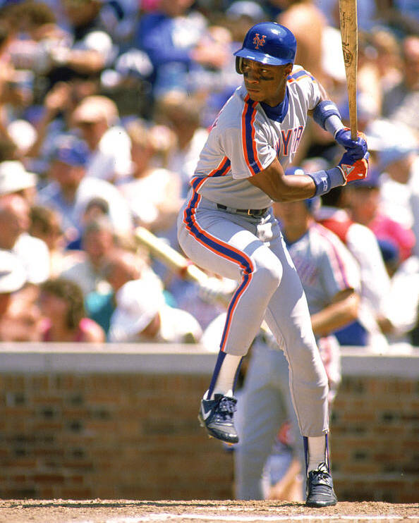 1980-1989 Poster featuring the photograph Darryl Strawberry by Ron Vesely