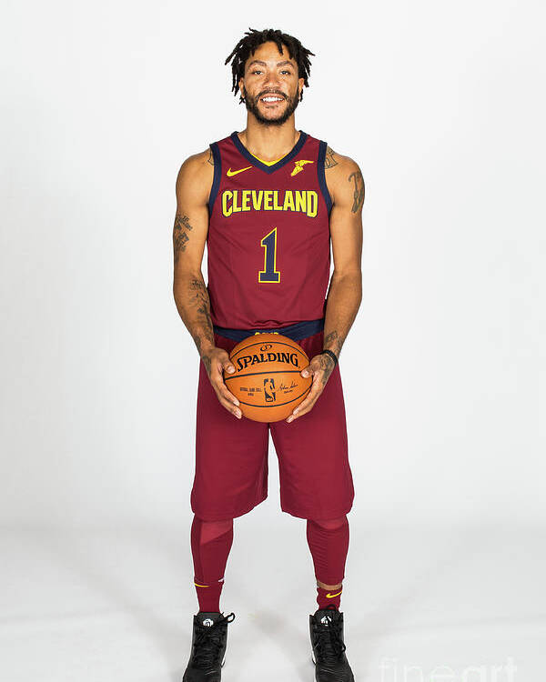 Media Day Poster featuring the photograph Derrick Rose by Michael J. Lebrecht Ii