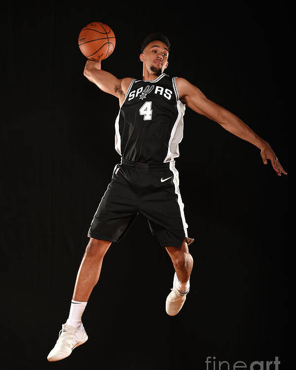 Nba Pro Basketball Poster featuring the photograph Derrick White by Brian Babineau