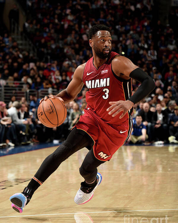 Dwyane Wade Poster featuring the photograph Dwyane Wade by David Dow