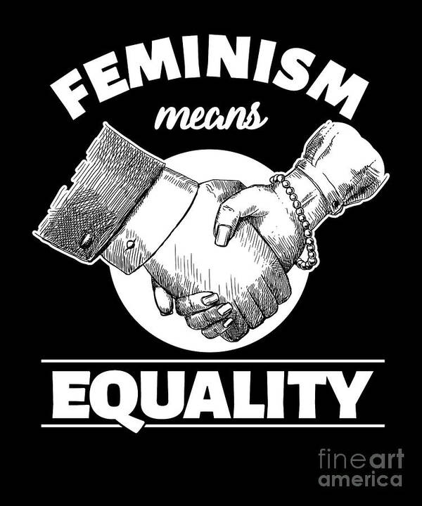 Feminism Means Feminist Female Gift Poster by Larch Fine Art America