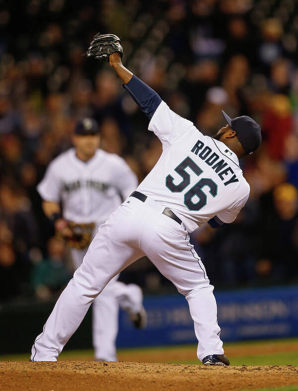 American League Baseball Poster featuring the photograph Fernando Rodney by Otto Greule Jr