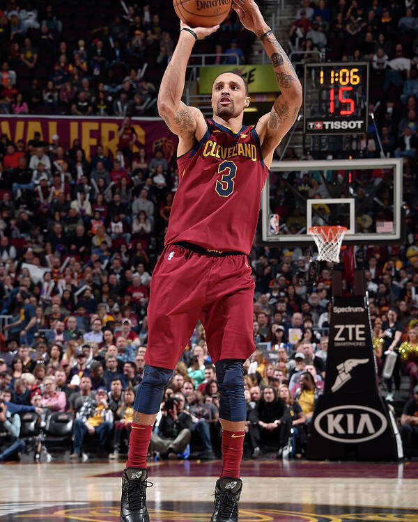 Nba Pro Basketball Poster featuring the photograph George Hill by David Liam Kyle