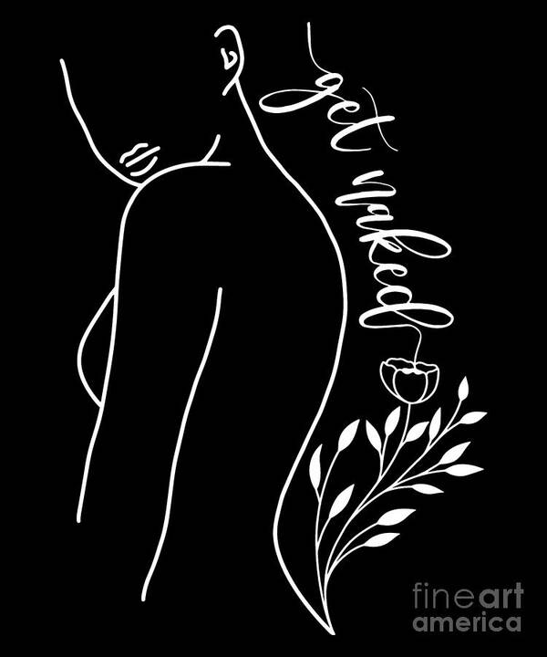 Abstract Painting Line Drawing Woman Simple Print Wall Home Decor - POSTER  20x30