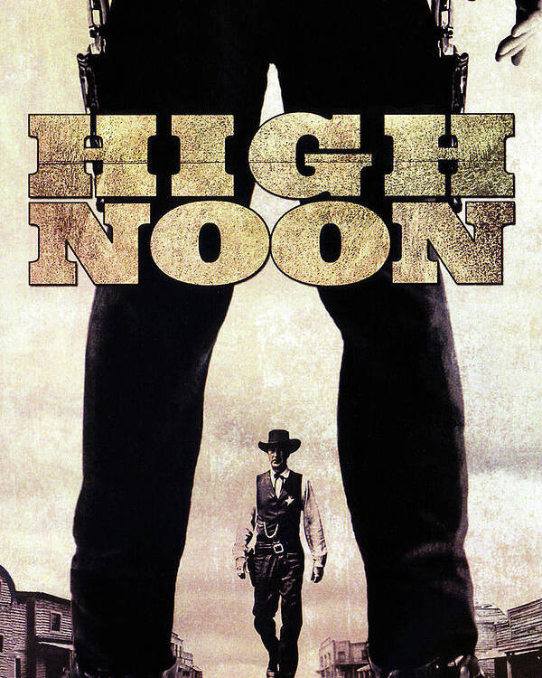 HIGH NOON Movie Silk Fabric Poster 15.7"x24" 1952 Western Gary Cooper 