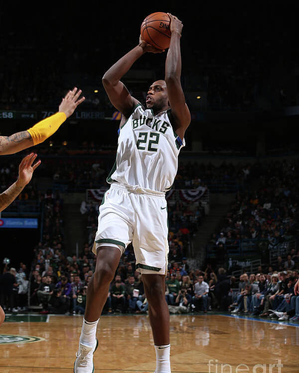 Nba Pro Basketball Poster featuring the photograph Khris Middleton by Gary Dineen
