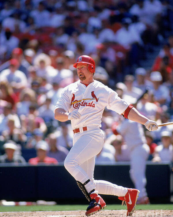 St. Louis Cardinals Poster featuring the photograph Mark Mcgwire by Rich Pilling