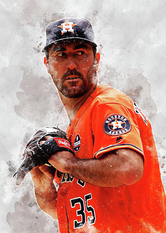 MLB Justinverlander Justin Verlander Justin Verlander Houston Astros  Houstonastros Justinbrooksverla Poster