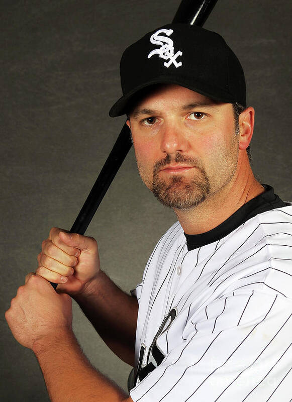 Media Day Poster featuring the photograph Paul Konerko by Jamie Squire