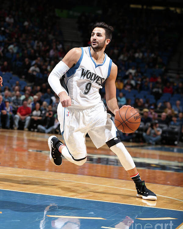 Nba Pro Basketball Poster featuring the photograph Ricky Rubio by David Sherman