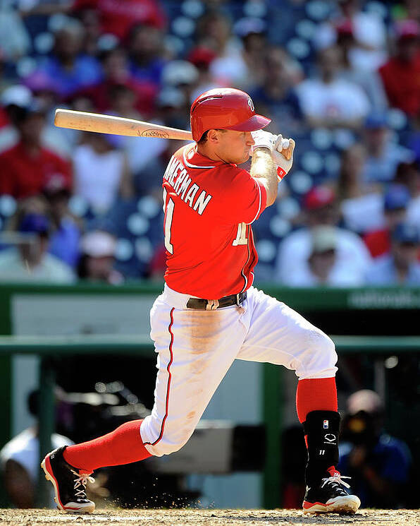 American League Baseball Poster featuring the photograph Ryan Zimmerman by Greg Fiume