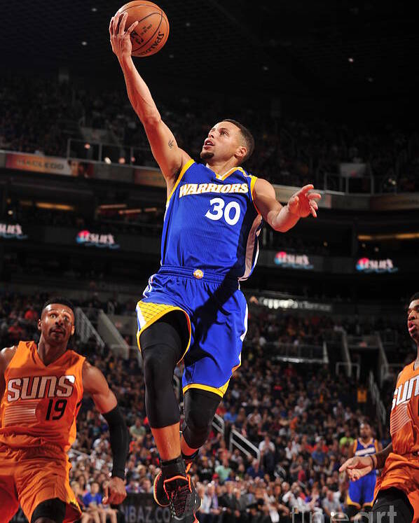 Stephen Curry Poster featuring the photograph Stephen Curry by Barry Gossage