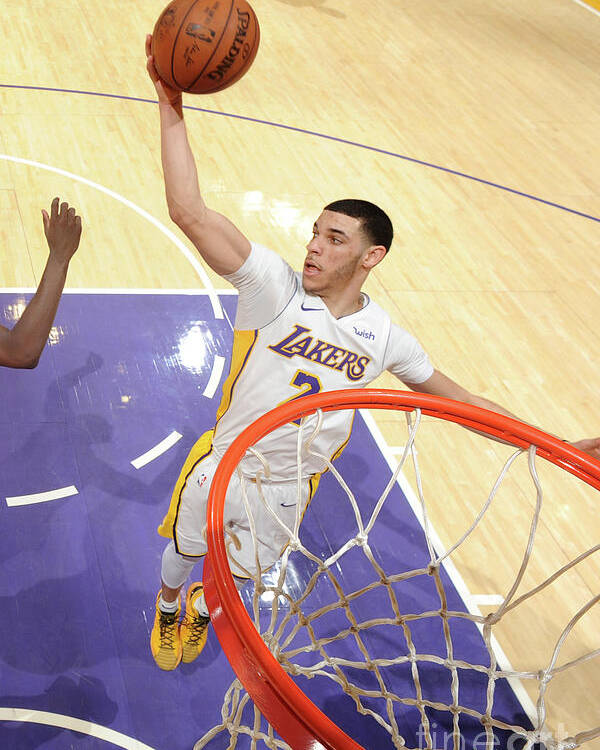 Nba Pro Basketball Poster featuring the photograph Lonzo Ball by Andrew D. Bernstein