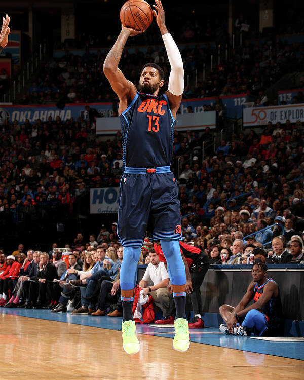 Nba Pro Basketball Poster featuring the photograph Paul George by Layne Murdoch