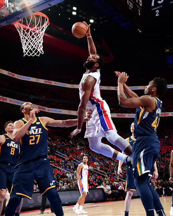 Nba Pro Basketball Poster featuring the photograph Andre Drummond by Chris Schwegler