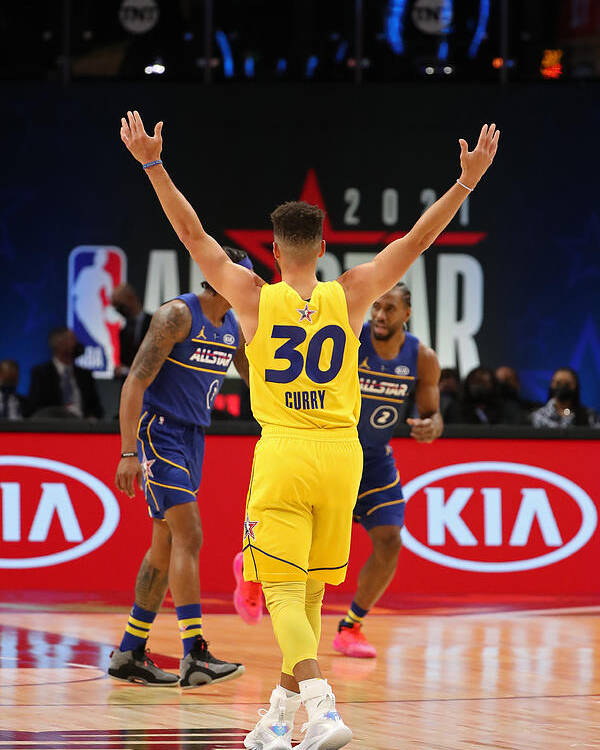 Stephen Curry Poster featuring the photograph Stephen Curry by Joe Murphy