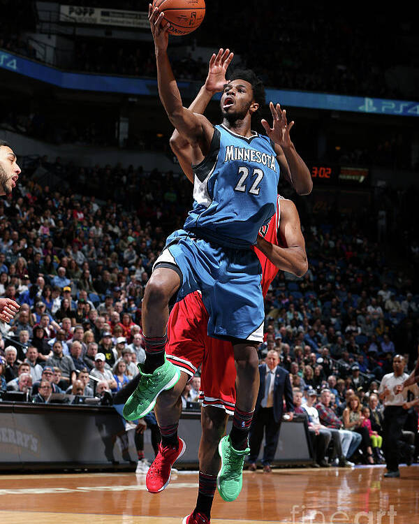 Nba Pro Basketball Poster featuring the photograph Andrew Wiggins by David Sherman