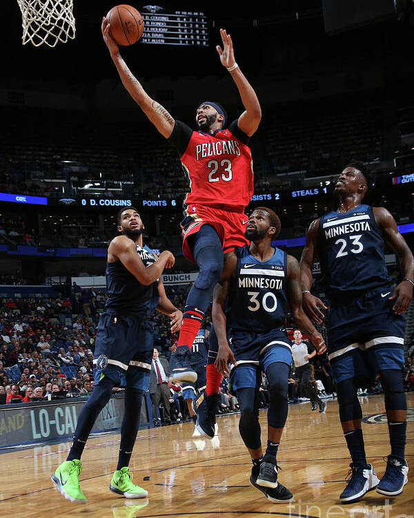 Smoothie King Center Poster featuring the photograph Anthony Davis by Layne Murdoch Jr.