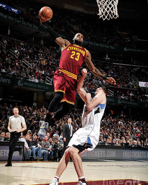 Lebron James Poster featuring the photograph Lebron James by David Liam Kyle
