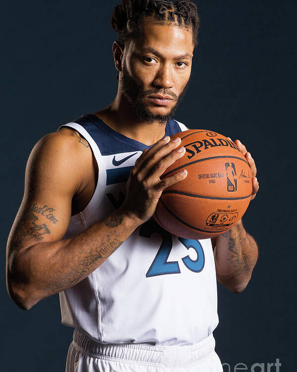 Nba Pro Basketball Poster featuring the photograph Derrick Rose by David Sherman