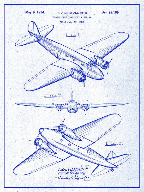 Aviation Poster Aviation Drawing Antique Aviation Decor Vintage Design Blueprint Pilot Gift 1932 Airplane Propeller Patent Print