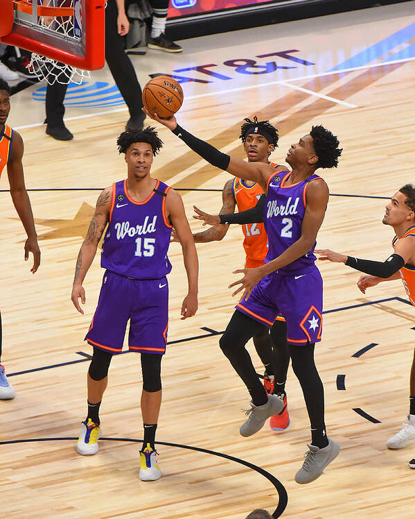 Shai Gilgeous-alexander Poster featuring the photograph 2020 NBA All-Star - Rising Stars Game by Bill Baptist