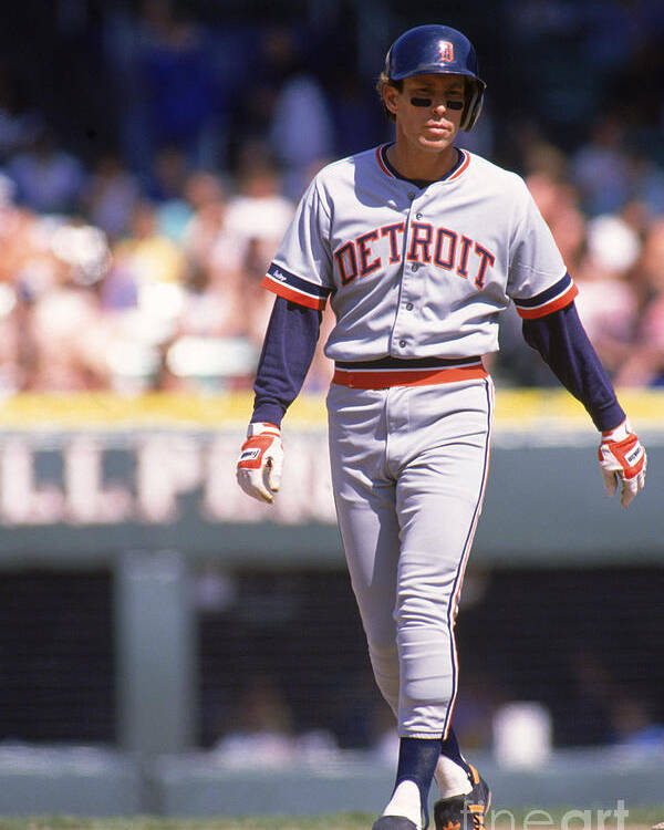 American League Baseball Poster featuring the photograph Alan Trammell by Ron Vesely