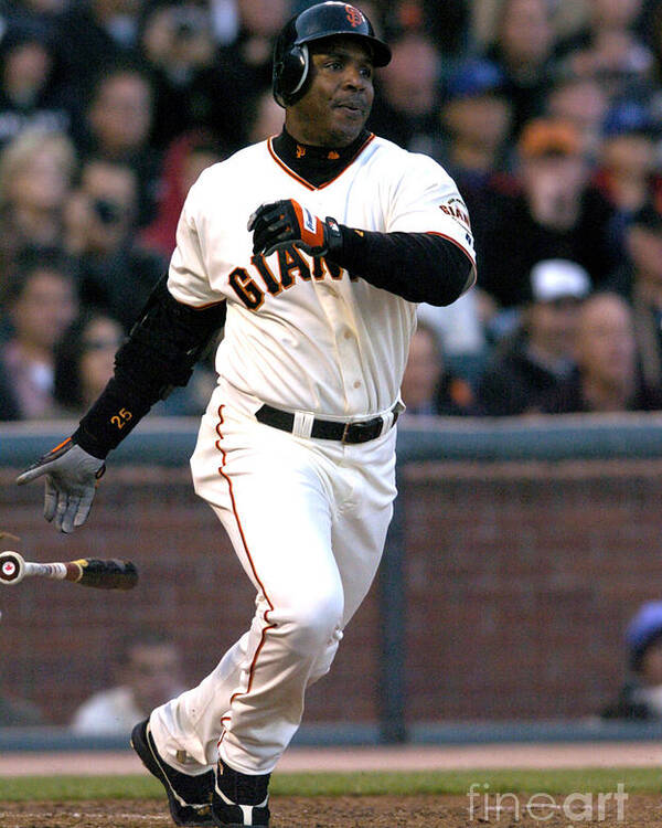 California Poster featuring the photograph Barry Bonds by Kirby Lee
