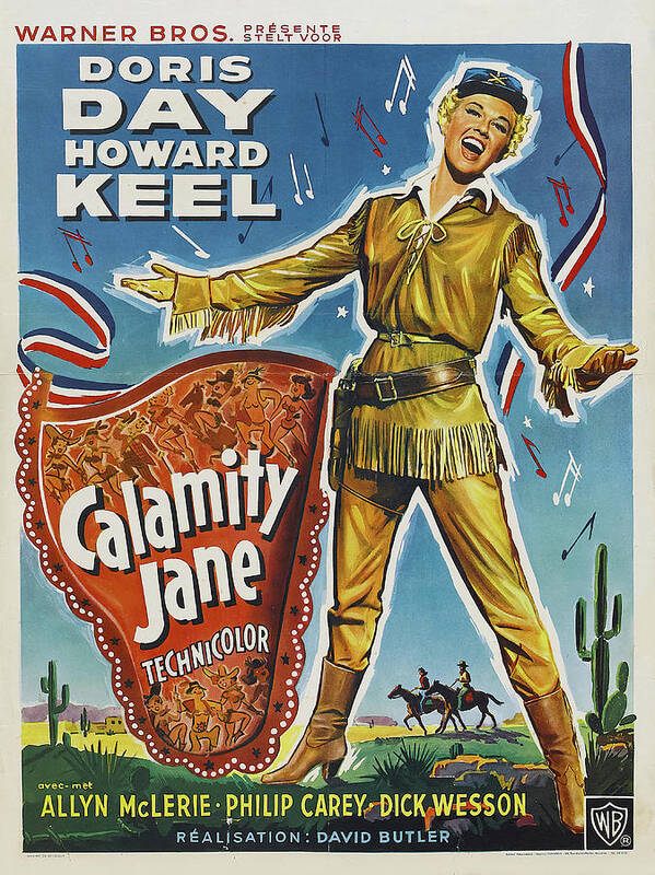 Doris Poster featuring the mixed media ''Calamity Jane'' - 1953 by Stars on Art