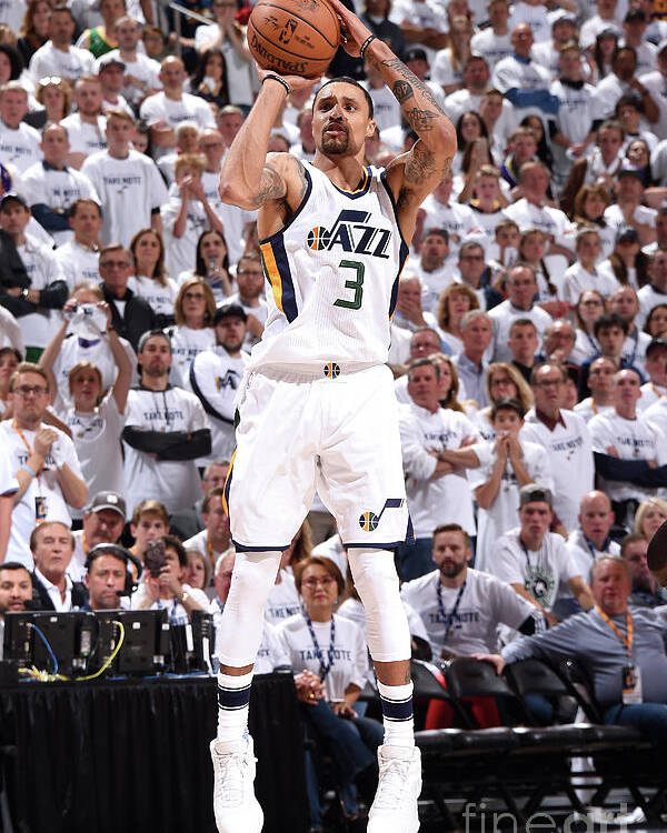 Playoffs Poster featuring the photograph George Hill by Andrew D. Bernstein