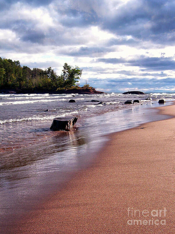 Photography Poster featuring the photograph Lake Superior Shoreline by Phil Perkins